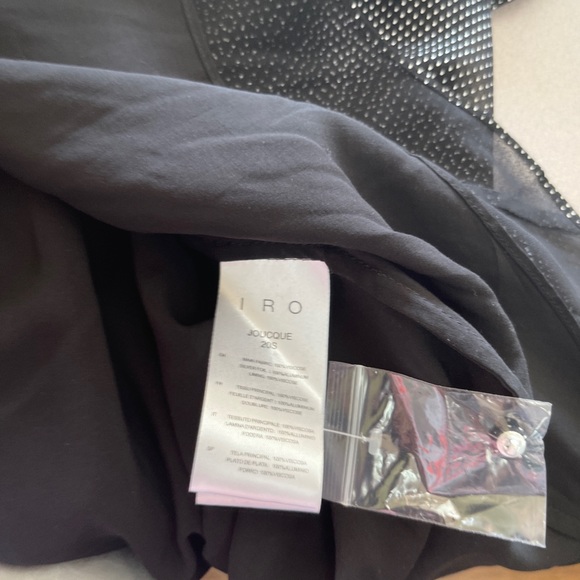 IRO Joucque metallic Silver polka dot midi Dress - Picture 13 of 13